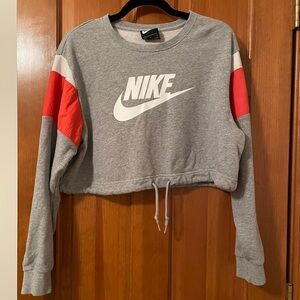 Nike color block cropped sweatshirt